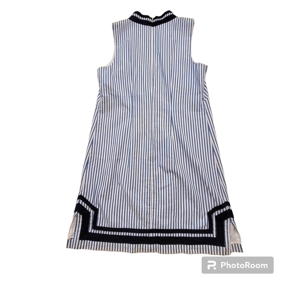 ❤️Eliza J blue white striped sleeveless shift mini dress - Picture 3 of 10